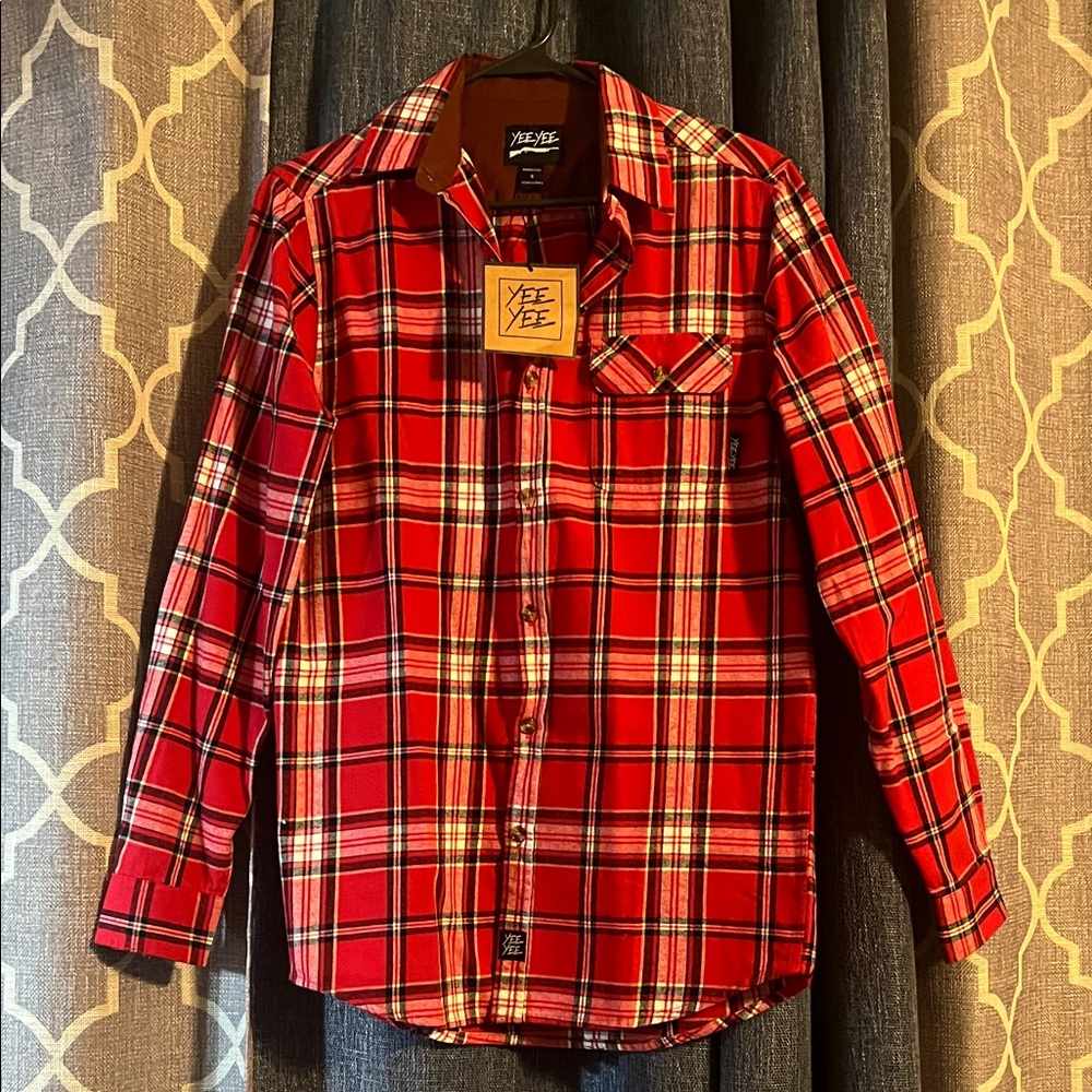 Yee YeeRed Plaid Long Sleeve Shirt